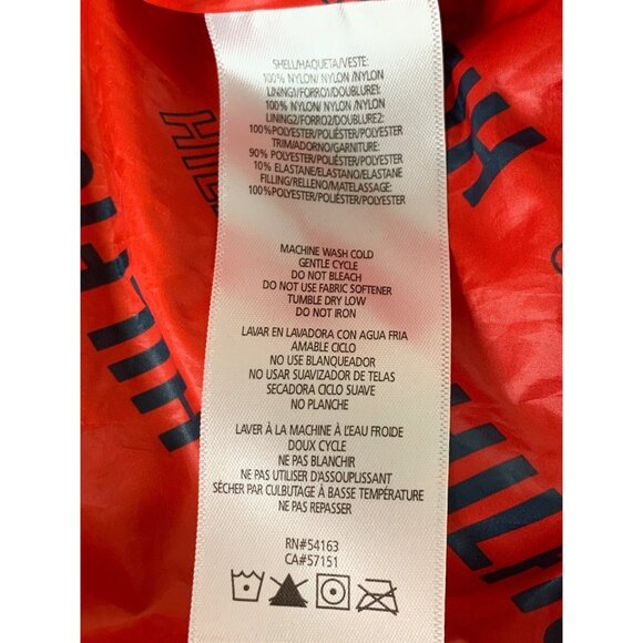 Womens Tommy Hilfiger Sport Red Puffer Jacket Size XXL - Picture 4 of 12